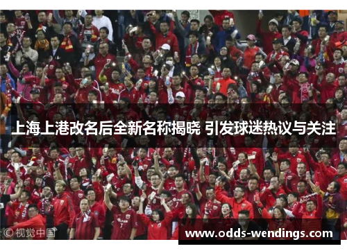 上海上港改名后全新名称揭晓 引发球迷热议与关注